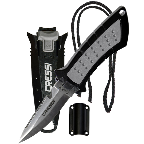 Cressi Lima Stainless Steel Tactical Dive Knife for Scuba Diving