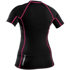 ONeill UV Sun Protection Womens Basic Skins Short Sleeve Crew Rashguard