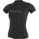 ONeill UV Sun Protection Womens Basic Skins Short Sleeve Crew Rashguard
